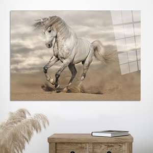 Tableau sur toile imprimé élégant : Décoration équestre personnalisée avec motif cheval, ART EN VERRE TÉRMÉRÉ - Product Image 1