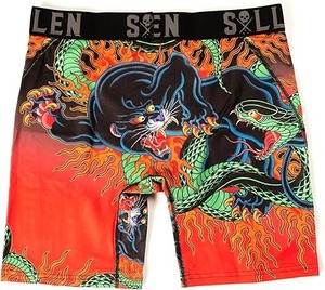 Caleçon taille haute pour homme Christos Tattoo Graphic Short de style de vie respirant et sans couture avec logo confortable à la taille - Product Image 2