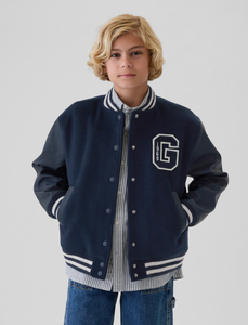 เสื้อแจ็คเก็ตเด็กแบบ Letterman ผ้าขนสัตว์แห้งเร็วสำหรับฤดูหนาว คุณภาพดีที่สุด เสื้อแจ็คเก็ต Letterman ผู้ชายแบบสั่งทำพิเศษ บุด้วยผ้าฝ้ายมาตรฐาน - Product Image 3