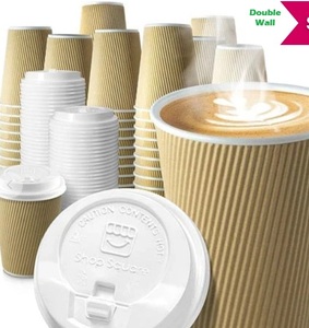 ถ้วยกาแฟแก้วสองชั้น240 + 280มล. เป็นมิตรกับสิ่งแวดล้อมสีขาวเป็นมิตรกับสิ่งแวดล้อมวัสดุใช้แล้วทิ้งภาชนะใส่เครื่องดื่มสุดหรูรีไซเคิลได้ - Product Image 2