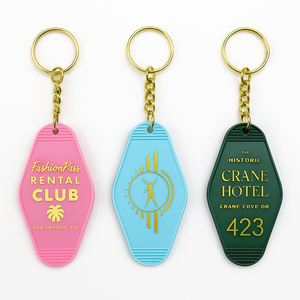 Wholesale Vintage Motel Keychain Manufacturer Custom Acrylic Style for Hotel Room Keys/ Resorts/ and Gift Shops - Product Image 3