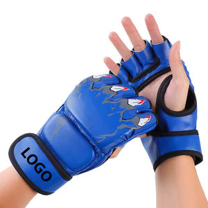Guantes de Boxeo MMA Profesionales al por Mayor 2024, Guantes de Grappling de Cuero de Alta Calidad, Guantes de PU con Logotipo Personalizado - Product Image 5