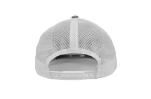 Gorra deportiva trasera de malla blanca con parche de cuero personalizada OEM al por mayor, estilo callejero joven e informal para adultos, elaborada en la fábrica de Vietnam - Product Image 3