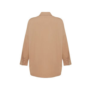 Chemise en popeline décontractée pour femmes avec dentelle brodée, tenue de bureau pour le printemps et l'automne - Product Image 3