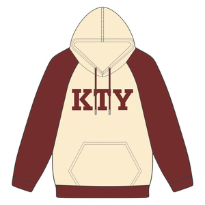 Kap เสื้อฮู้ดแบบสวมหัว, เสื้อสเวตเตอร์แขนเสื้อสีแดงเข้มเสื้อผ้าคอตตอนผสมกับเสื้อผ้าพี่น้องสไตล์กรีกเครื่องแต่งกายแนวสตรีทแบบ Hbcu ตามสั่ง - Product Image 2