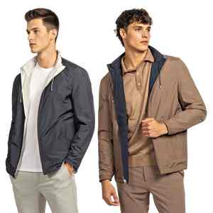 Chaqueta Cortavientos Bomber Casual Impermeable con Media Cremallera, Tallas Grandes, Unisex, con Revestimiento Personalizado de Camuflaje y Cierre Frontal de Resorte - Product Image 5