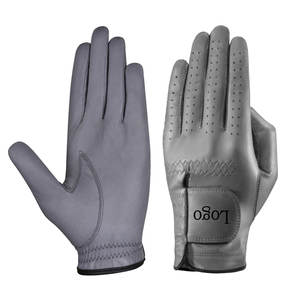 Gants de golf en cuir de cabretta véritable pour gaucher avec poignées personnalisées, couleurs personnalisées, équipement sportif en peau de mouton - Product Image 2