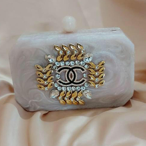 "Handcrafted Designer Resin Clutch Bag for Women Unique Stylish <b>Vintage</b> Handmade <b>Purse</b> Clutches for Party & Evening Use - Product Image 6