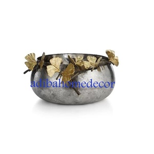 Modern Minimalist Polished Brass Metal Luxury Serving Bowls Gold Finished Design for Hotel Dinner <b>Party</b> <b>Table</b> Decoration Fruit - Product Image 1