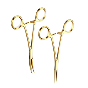 MEDIHEAL SURGICAL CORPORATION Pince hémostatique anti-moustiques de haute qualité en acier métallique plaqué or 12,5 cm, forceps médicaux de classe I - Product Image 4