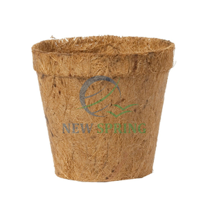 Nouveau pot de fleurs en fibre de coco naturelle marron classique, prix direct fabricant, décoration intérieure et jardinage - Product Image 5