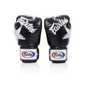 Gants de boxe de haute qualité en cuir véritable avec protection UV complète des doigts, sangle de poignet réglable antidérapante à boucle auto-agrippante - Product Image 1