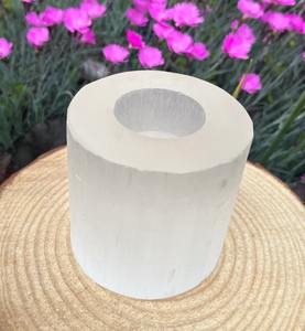 Precio de fábrica directo en candelabros redondos de selenita hechos a mano, recipientes elegantes para decoración del hogar garantizados - Product Image 3