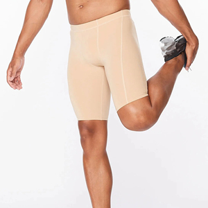 Shorts de compression légers pour hommes – Écoresponsables, confortables, pour la gym – Nouveaux designs respirants, très demandés, motif uni - Product Image 4