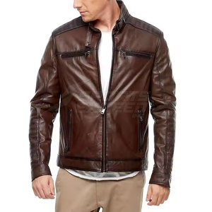 Oem Service Hombres Chaquetas de cuero Último diseño Hombres Chaquetas de cuero Low Moq Hombres Chaquetas de cuero - Product Image 4