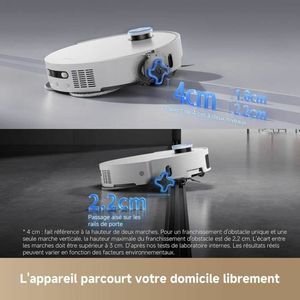 Aspirateur robot Dreame L50 Pro Ultra avec batterie de 6400 mAh, balayage et lavage automatiques, navigation LDS pour hôtels - Product Image 4