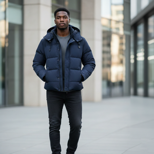 Chaqueta Bomber Ligera de Lona para Exteriores, Impermeable, Cortavientos, Cálida, de Corte Holgado, para Invierno, con Logotipo Personalizado para Hombre - Product Image 5