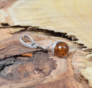 Bijoux de pierres précieuses d'ambre pour femmes Bijoux pendentifs en argent style bohème Bijoux en argent sterling 925 Tendance Pendentif fait main Cadeau - Product Image 4