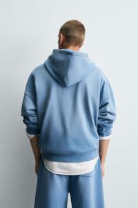 Colección de invierno Sudadera con capucha básica para hombre Ropa informal Sudadera con capucha con bolsillo de canguro Básicos Ropa informal mezclada de algodón - Product Image 4