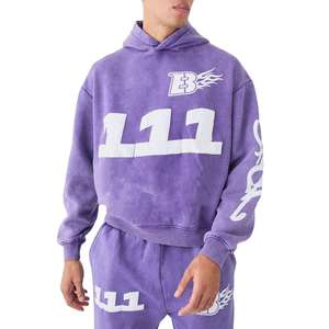 เสื้อสเวตเตอร์โอเวอร์ไซซ์และกางเกงขายาวทรงตรงชุดวอร์มผ้าฝ้าย100% ลำลองพิมพ์ลายตัวอักษร - Product Image 2