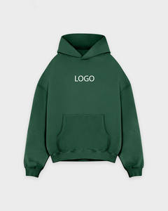 Sudadera con capucha de algodón pesado 100% para hombre, ropa de calle con logotipo personalizado, Lana en relieve de alta calidad, secado rápido, transpirable, Invierno - Product Image 4