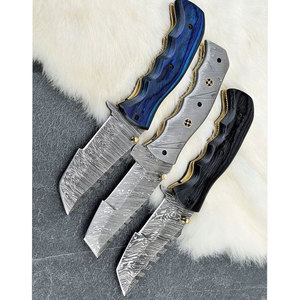 Offre de 3 couteaux de poche pliants tactiques lames en acier damas personnalisées avec poignées en bois exotique couteau pliant de poche de haute qualité - Product Image 3