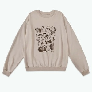 เสื้อแขนยาวซับในสำหรับผู้หญิงระบายอากาศได้ดีผ้าแคนวาส280G คอกลม2025แฟชั่นใหม่ล่าสุดสำหรับฤดูหนาว - Product Image 5