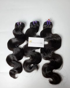 Cheveux humains bruts trame vague de corps cuticule alignée vierge 100% Remy Extension de cheveux non transformés pas cher faisceaux de cheveux humains - Product Image 2