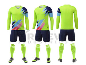 Conjunto de Uniforme de Fútbol Sublimado para Otoño, Transpirable y de Secado Rápido, Ropa Deportiva de Fútbol con Pantalones Cortos, Edición Personalizada para Jugadores - Product Image 3