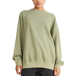 Servicio de OEM Sudadera de gran tamaño para mujer hecha a medida 100% Material de algodón Ligero Secado rápido Impresión de logotipo personalizado - Product Image 1