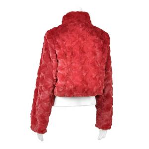 Chaqueta corta de moda invierno cálido-comprar chaqueta roja/ropa blanca personalizar al por mayor ropa de calle real chaqueta de mujer transpirable - Product Image 6