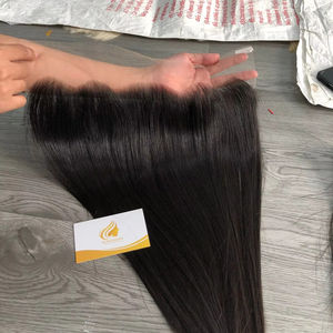 13x4 HD Swiss Lace Frontal non traité, cheveux vierges Remy, cheveux humains bruts vietnamiens à cuticule alignée - Product Image 1