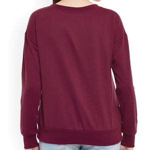 Custom Logo <b>Women's</b> Winter Sweatshirts with Round Neck Soft <b>Fleece</b> <b>for</b> Teamwear Promotional Apparel with Front Logo Placement - Product Image 4