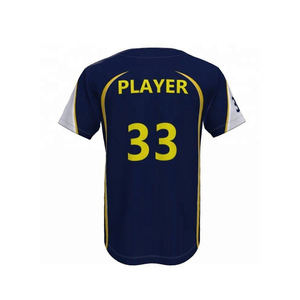 Venta al por mayor 100% poliéster béisbol Jersey y pantalones cortos diseño personalizado impresión manga corta uniforme estilo - Product Image 6