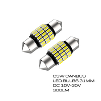 Ampoule LED Festoon CANBUS DE3175 de haute qualité 28MM 31MM 1.22 pouces DE3022 LED 300LM pour éclairage intérieur de voiture (plafonnier et éclairage de tableau de bord)