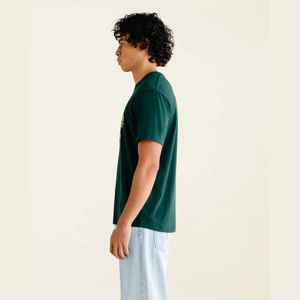 โลโก้ทีผู้ชายผ้าฝ้ายหวี 220 แกรม: แขนสั้นกําหนดเองด้วยกราฟิกพิมพ์พัฟโฟม 3D - Product Image 5