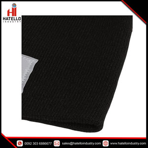 หมวกบีนนี่สำหรับผู้ชาย,อุปกรณ์เสริมหมวกถักสีล้วนหมวกฤดูหนาว - Product Image 5