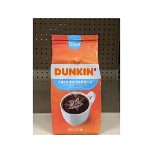 Dunkin' French Vanilla Flavored Ground Coffee, 12 Ounce (Pack of 1)