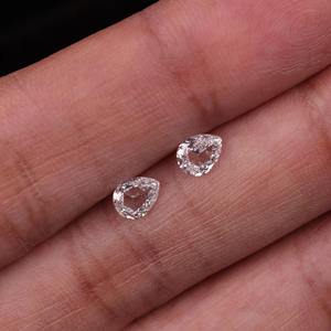 Meilleures ventes : Paire de diamants de laboratoire taille poire avec diamants fantaisie certifiés IGI pour la fabrication de boucles d'oreilles, pierres à bas prix - Product Image 1