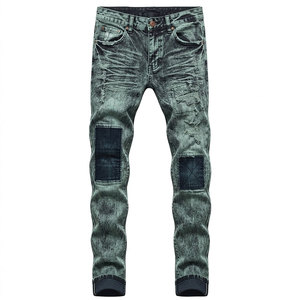 Pantalones Vaqueros Casuales para Hombre, Cintura Alta, Corte Recto, para Uso en Exteriores, Gran Venta, MOQ Bajo - Product Image 1