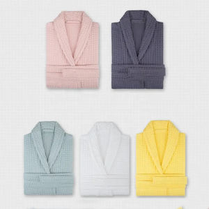 Peignoir d'hôtel 100% coton gaufré en gros à bas prix - Product Image 5