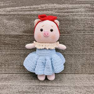 Caliente colección mejor precio personalizado al por mayor ganchillo tejido Animal juguete lindo cerdo ganchillo Amigurumi cerdo muñeca regalo de cumpleaños regalos - Product Image 6