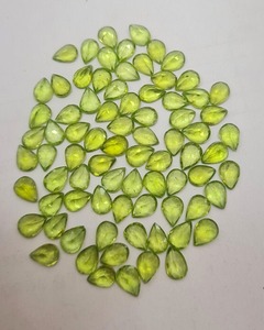 Haute qualité 7x5mm coussin coupe tourmaline naturelle vert pierre gemme couleur jeu calibré en vrac 0.6-0.7 carat ciré/huilé bijoux - Product Image 3