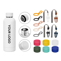Bouteille d'eau en acier inoxydable à goulot étroit haut de gamme YEWAYOGA, anti-fuite, nouveau design 2026, pour utilisation en studio de yoga et cours de Pilates