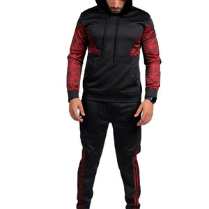Nuevo Conjunto Deportivo Informal de Invierno de Alta Calidad, 100% Algodón, Cortavientos, con Parche de Logotipo Personalizado Bordado, Color Negro - Product Image 3