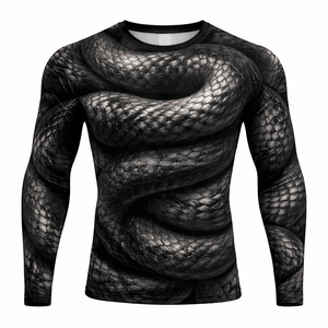 เสื้อแรชการ์ดแขนยาวรัดรูป แห้งเร็ว สำหรับทีม  สีตามสั่ง พิมพ์ลายแบบซับลิเมชั่นเต็มตัว ป้ายทอ  ป้ายห้อย  บรรจุภัณฑ์ - Product Image 4