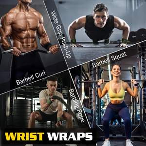 Muñequeras Deportivas Personalizadas de Poliéster y Algodón Antideslizantes y Ligeras para Levantamiento de Pesas, Precio al por Mayor - Product Image 6
