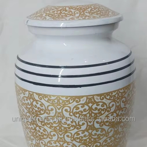 Urnes de crémation en aluminium de conception unique Urnes funéraires Méta de la plus haute qualité Urnes de cendres humaines de vente chaude - Product Image 1