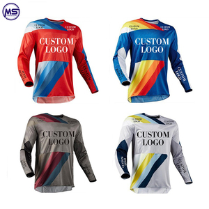 Venta caliente profesional de carreras para hombres ropa deportiva logotipo personalizado impresión Motocross camisa transpirable y resistente al viento - Product Image 6