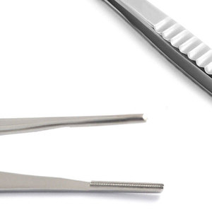 Debakey fórceps atraumáticos para tejido quirúrgico del pulgar, abrazadera de fuente de alimentación Manual dentada, base de instrumentos quirúrgicos - Product Image 4